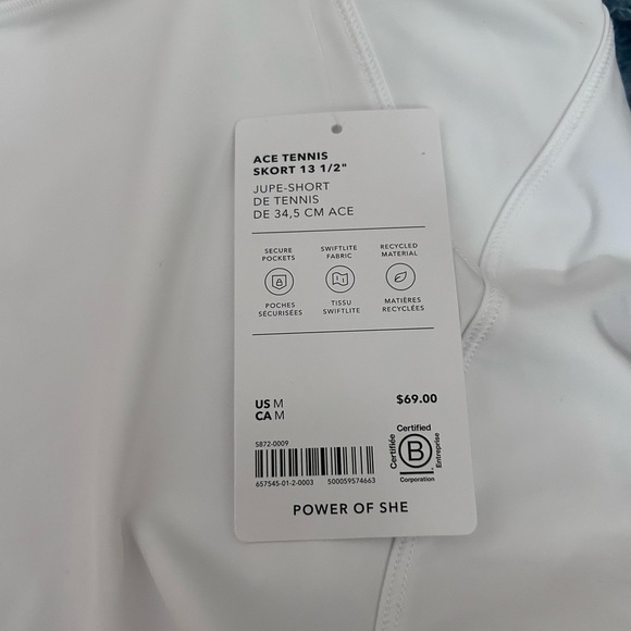 Athleta Ace Tennis Skort high rise 13 1/2 - Picture 3 of 5